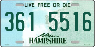 NH license plate 3615516