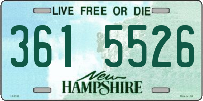 NH license plate 3615526