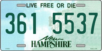 NH license plate 3615537