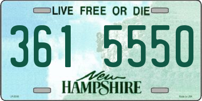NH license plate 3615550
