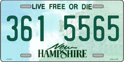 NH license plate 3615565