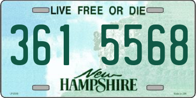 NH license plate 3615568