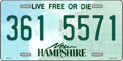 NH license plate 3615571