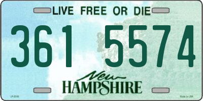 NH license plate 3615574