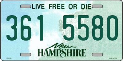 NH license plate 3615580
