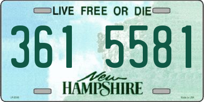 NH license plate 3615581