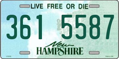 NH license plate 3615587