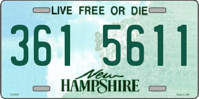 NH license plate 3615611