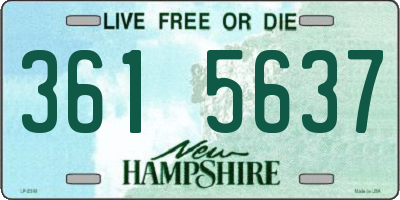 NH license plate 3615637