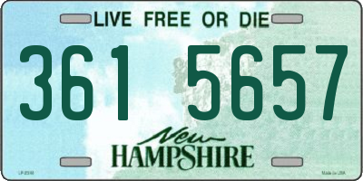 NH license plate 3615657