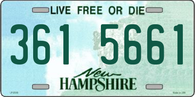 NH license plate 3615661