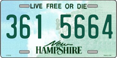 NH license plate 3615664