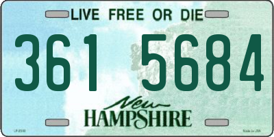 NH license plate 3615684