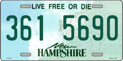 NH license plate 3615690