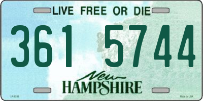 NH license plate 3615744