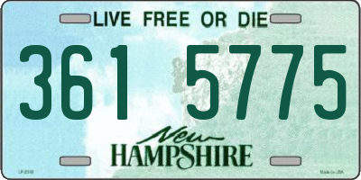 NH license plate 3615775