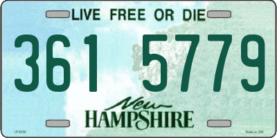 NH license plate 3615779