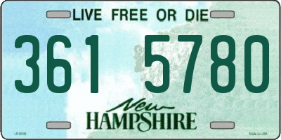 NH license plate 3615780