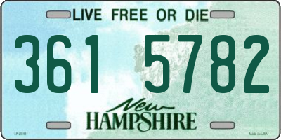 NH license plate 3615782