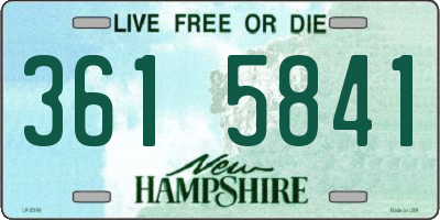 NH license plate 3615841