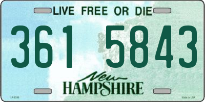 NH license plate 3615843