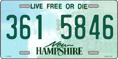 NH license plate 3615846