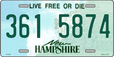 NH license plate 3615874