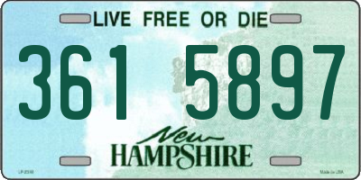NH license plate 3615897