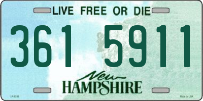 NH license plate 3615911