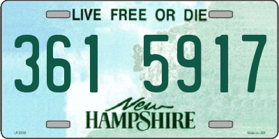 NH license plate 3615917