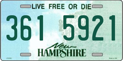 NH license plate 3615921