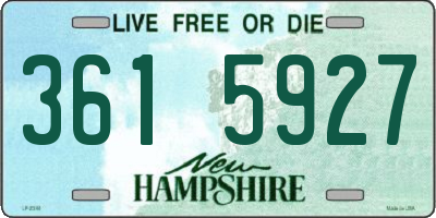 NH license plate 3615927
