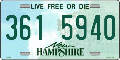NH license plate 3615940