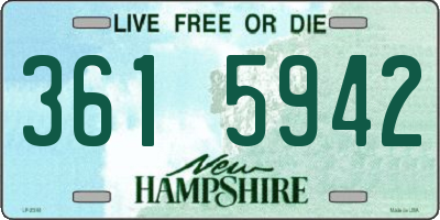 NH license plate 3615942