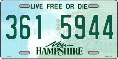 NH license plate 3615944