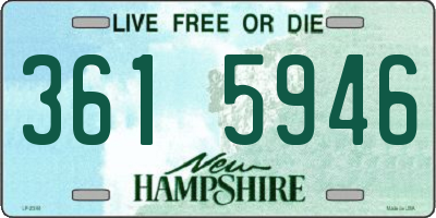NH license plate 3615946