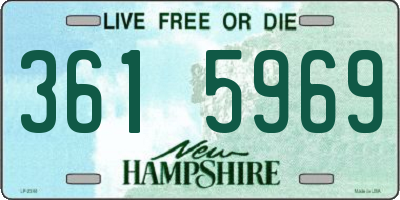 NH license plate 3615969