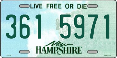 NH license plate 3615971