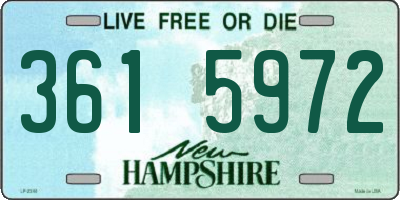 NH license plate 3615972