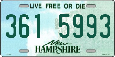 NH license plate 3615993