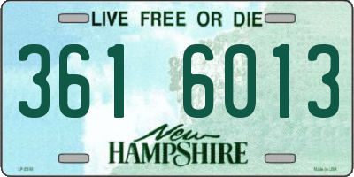 NH license plate 3616013