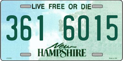 NH license plate 3616015