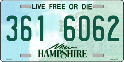 NH license plate 3616062