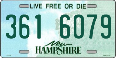 NH license plate 3616079