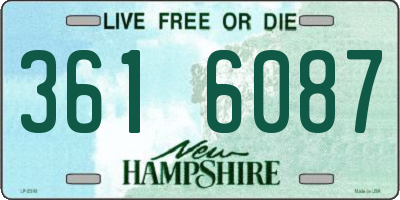 NH license plate 3616087