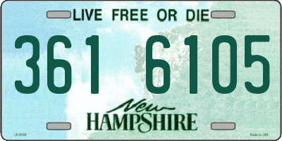 NH license plate 3616105