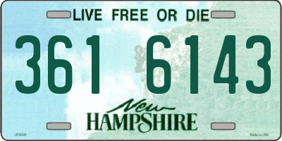 NH license plate 3616143