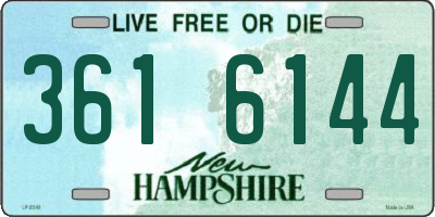 NH license plate 3616144