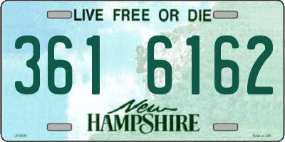 NH license plate 3616162