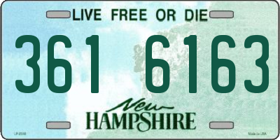 NH license plate 3616163